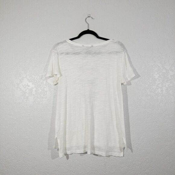 Banana Republic White Bow Tie Graphic Tee Shirt Size Small - Picture 6 of 6